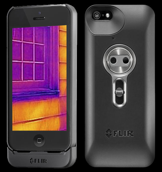 FLIR One thermal imager back for the iPhone 5 or 5s.