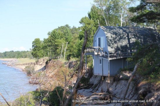 Erosion on the south shore of Lake Superior (Ben Musielak, Ben Musielak Photography, Paradise, MI).