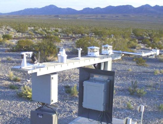 One portion of the SURFRAD instrumentation network at Desert Rock, NV.