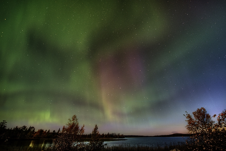 Sept. 12, 2014 aurora in Muonio, Finland, taken by Mika Wist.