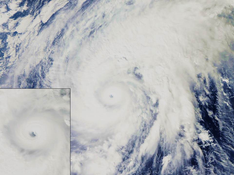 Super Typhoon Nuri over the tropical West Pacific on Nov. 3, 2014.